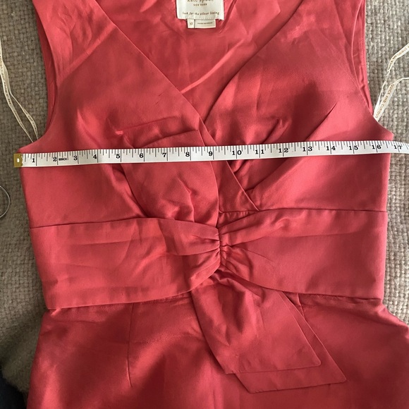 Kate Spade All That Glitters Mina Strawberry Bow Sheath Silk Dress - Picture 13 of 14